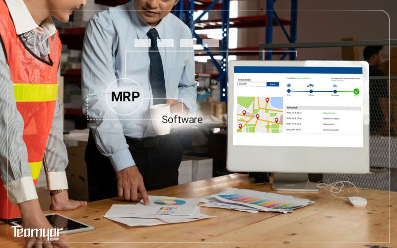 Cloud MRP software dashboard displaying real-time inventory