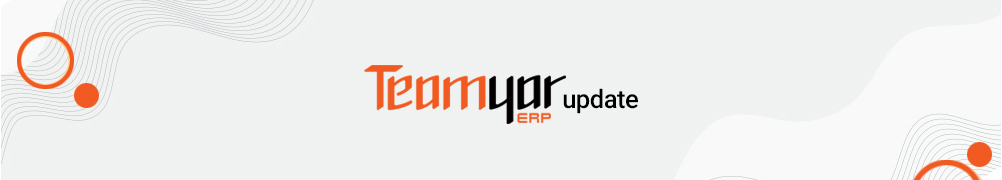 The first update of TeamyarERP in April 2024